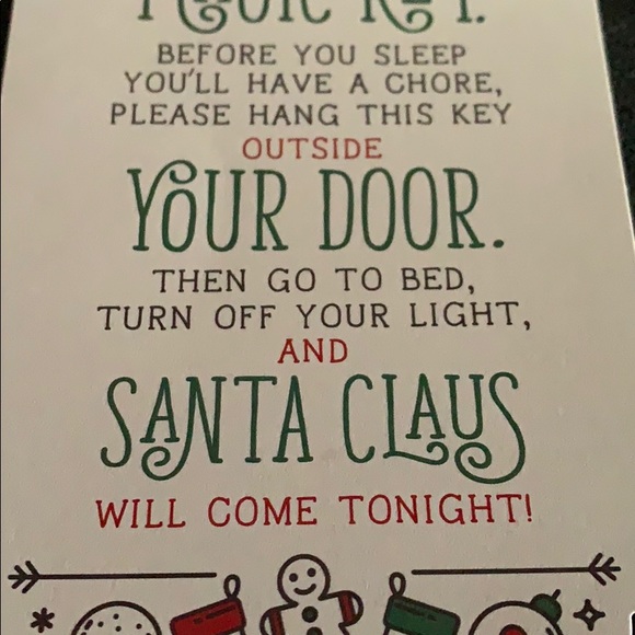 $5w/purchase 🛍NWT Santa’s Magic Key - Picture 3 of 4